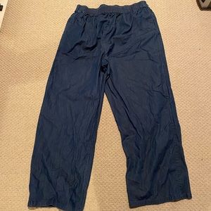 Forever 21 plus wide leg chambray denim pants 3x